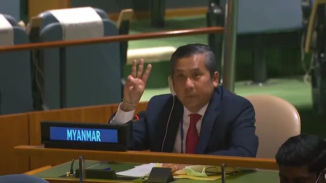 Myanmar's UN ambassador appeals to world body to use it to get rid of military coup