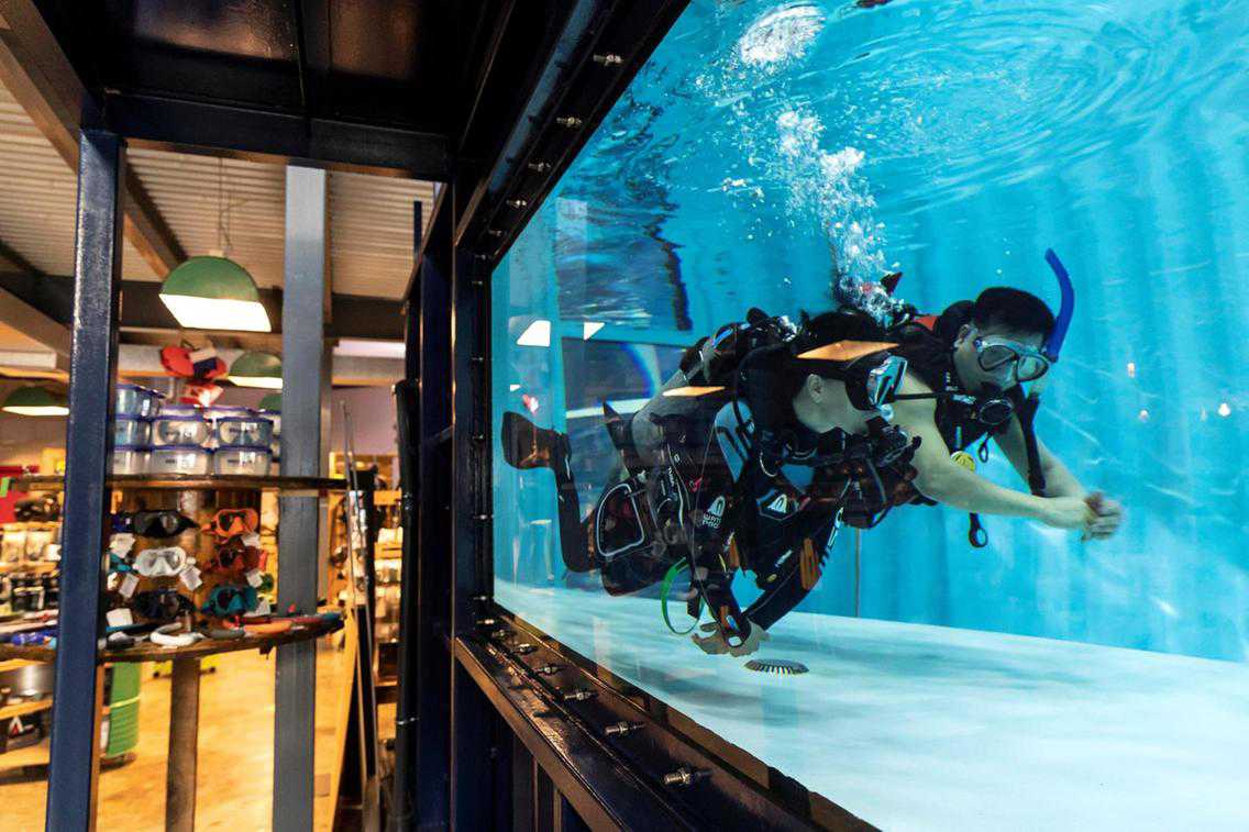 Dubai's Dive Garage in Al Quoz has generated a Dh250,000 diving pool from shipping