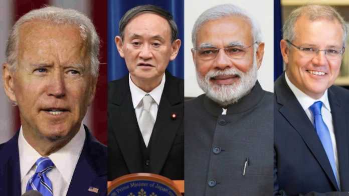 In message to China, Biden to meet up Australia, India, Japan PMs