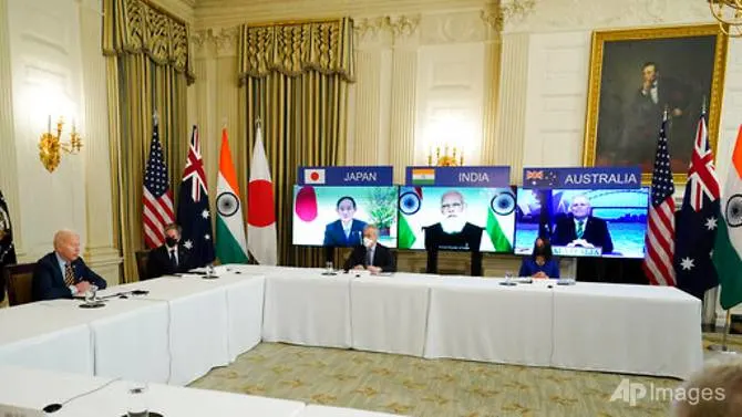 US and allies start COVID-19 vaccine method in Biden's primary summit with Japan, India, Australia