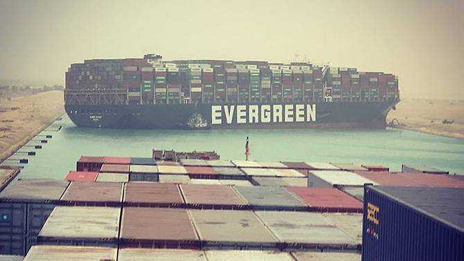Suez Canal blocked by massive cargo ship
