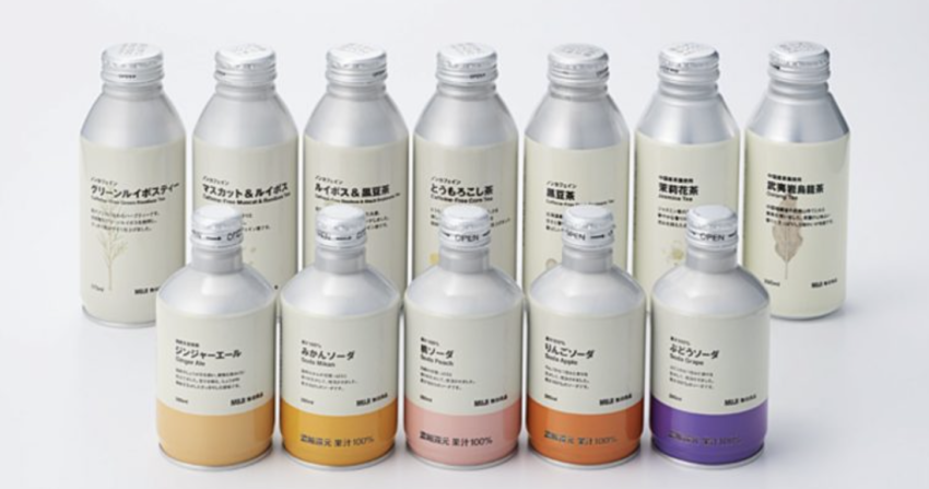 Muji announces switch from PET bottles to aluminum cans
