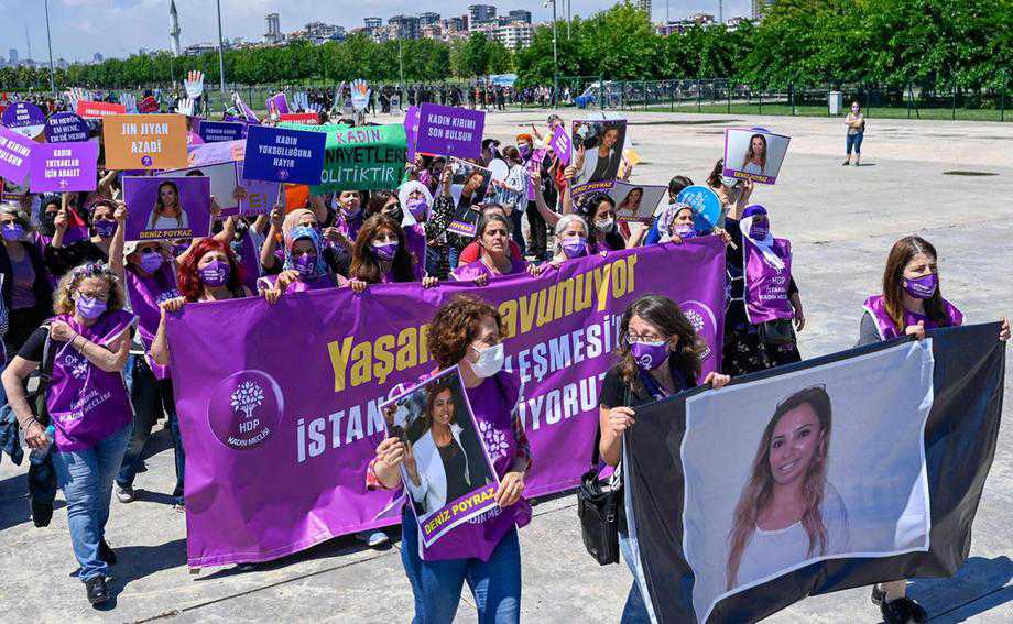 'Men are more deadly than Covid': Turkey’s women protest against government inaction on femicide