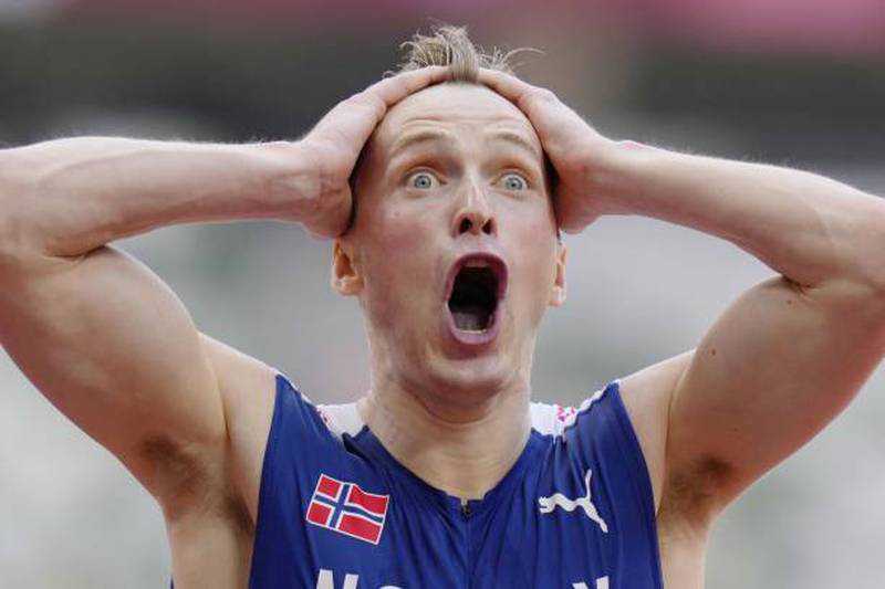 Karsten Warholm destroys world record to win 400m hurdles Olympic gold