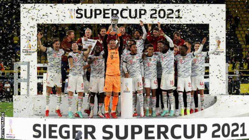 Bayern Munich beat Borussia Dortmund to retain German Super Cup title