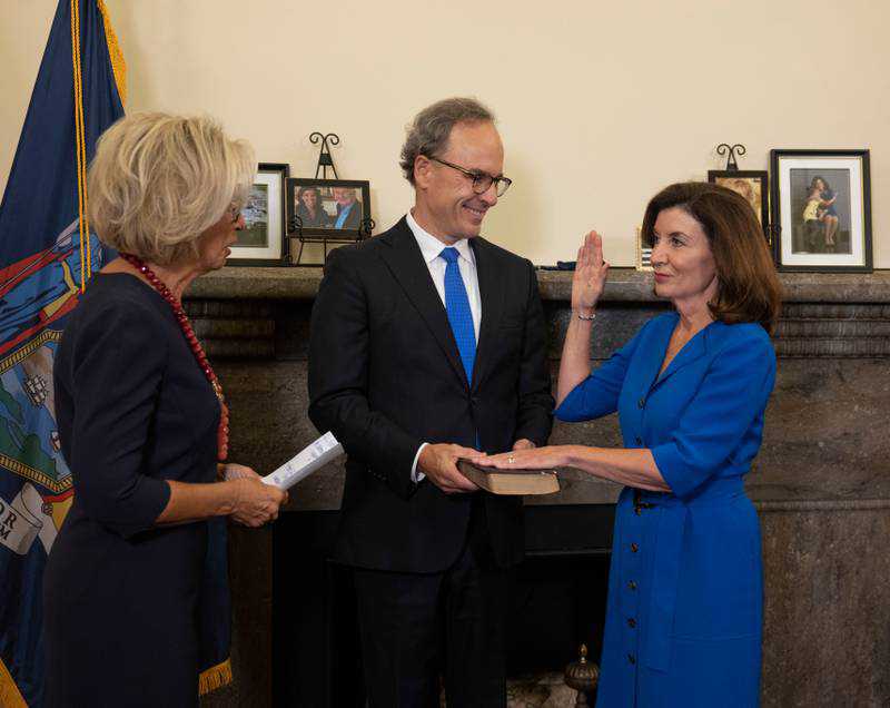 Kathy Hochul becomes first woman governor of New York