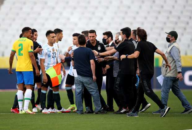 Official: Brazil v Argentina Clash Abandoned, Four Players Detained!