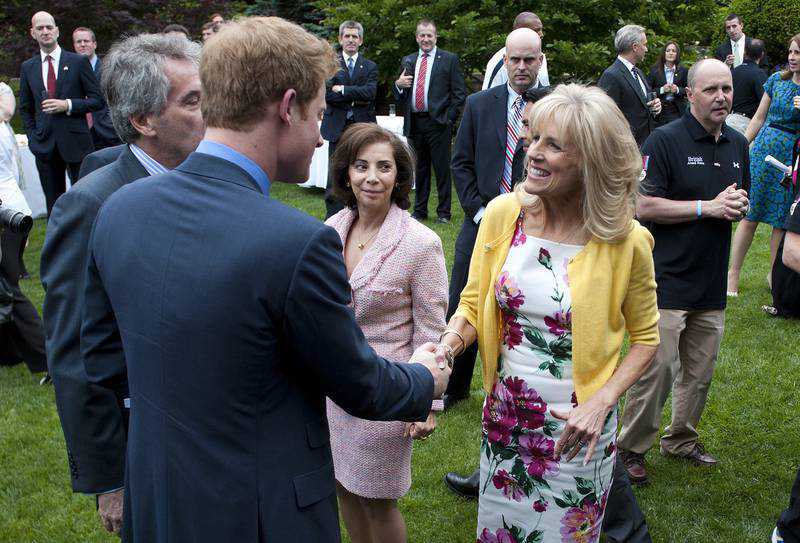 Jill Biden and Prince Harry host event for wounded soldiers