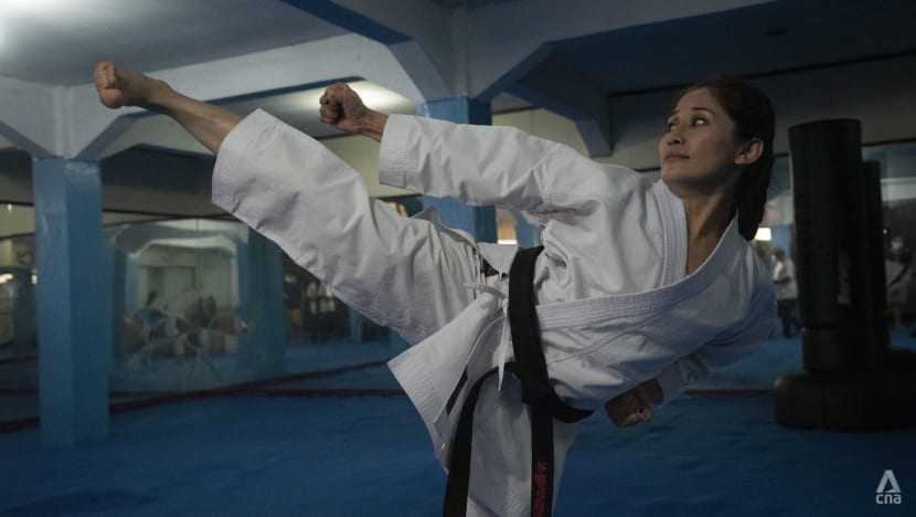 'Karate is a part of my life': Afghan champion keeps hope alive for refugees stranded in Indonesia