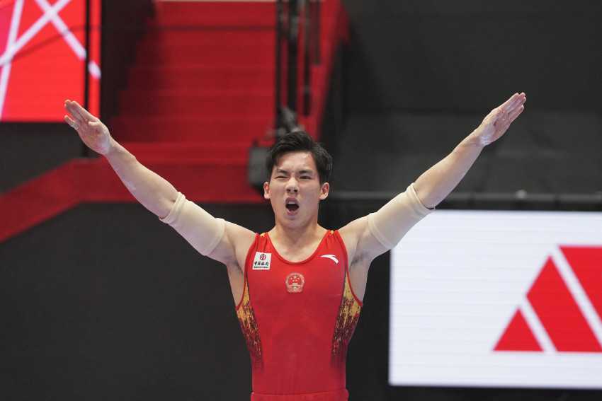 Zhang Boheng wins all-around final at gymnastics worlds