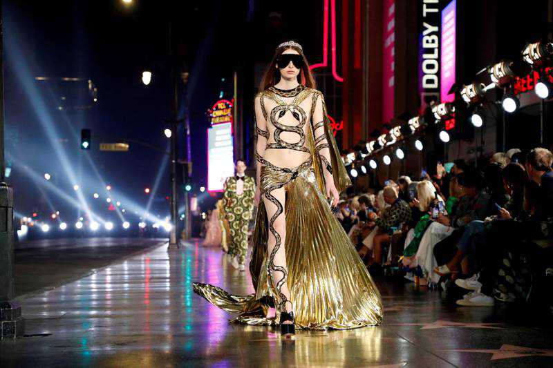 Gucci shuts down Hollywood Boulevard with star-studded Love Parade show