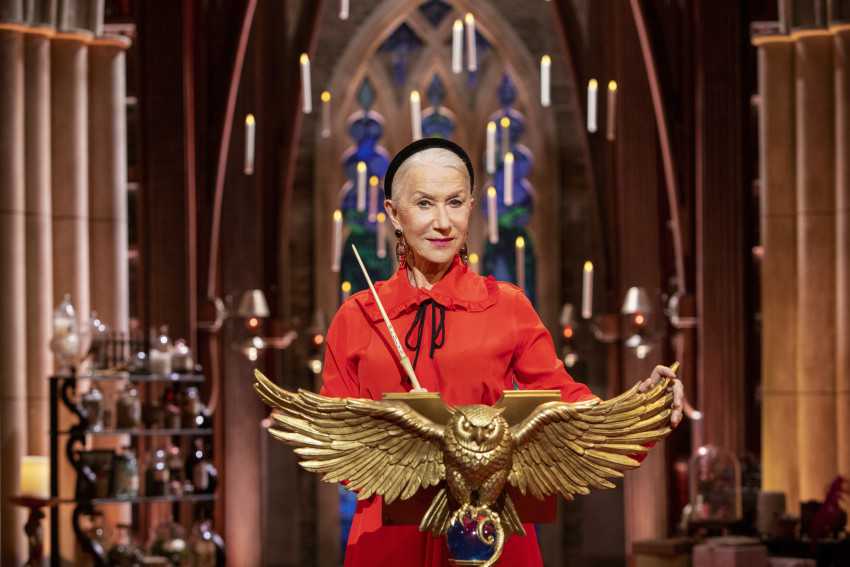 Helen Mirren makes regal bow as Harry Potter quiz show host