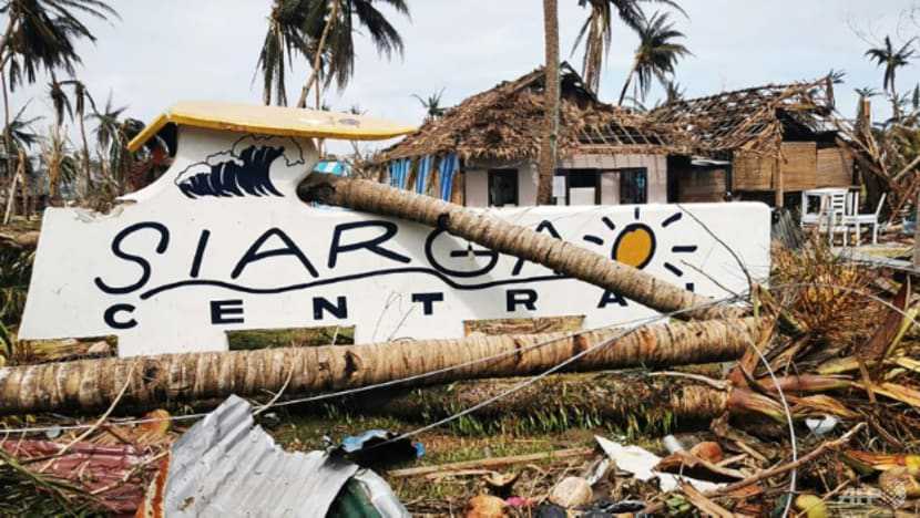 'It's no more': Philippine surfing paradise wiped out by typhoon