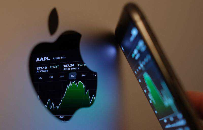 Apple edges close to $3tn market value amid share rise