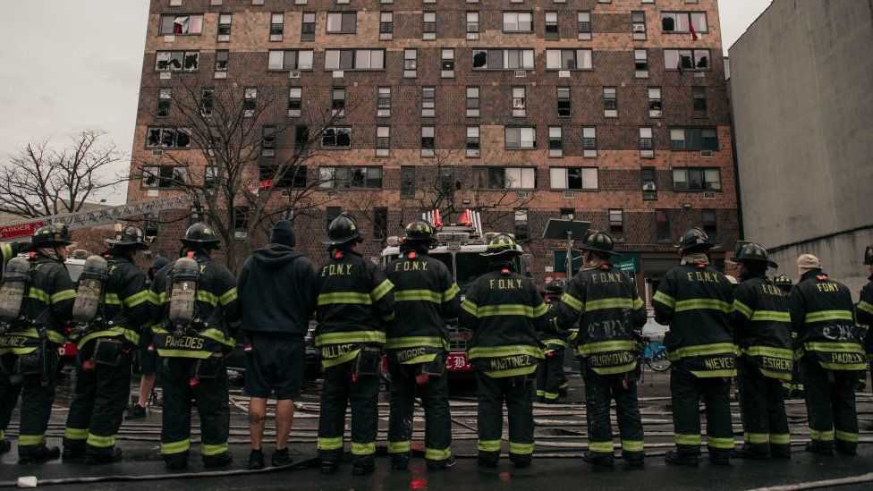 New York fire: At least 19 killed in apartment block blaze