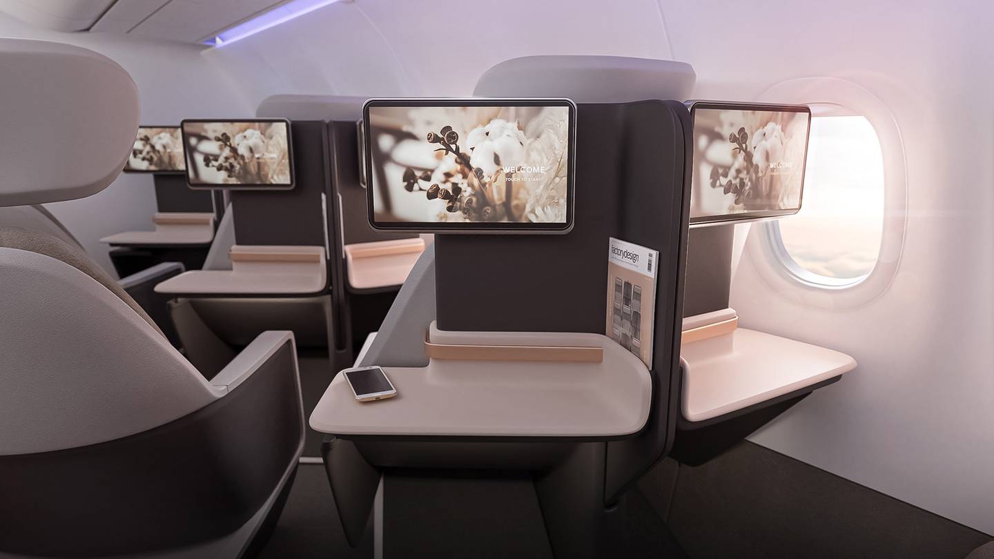 A UK company is designing business class seats for smaller long-range jets