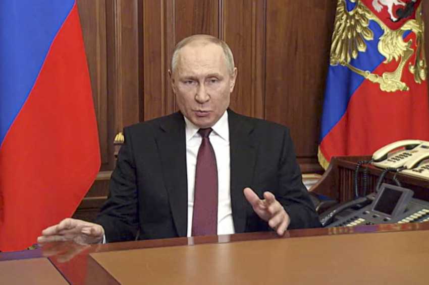 Putin announces Russian military operation in Ukraine; warns against foreign interference