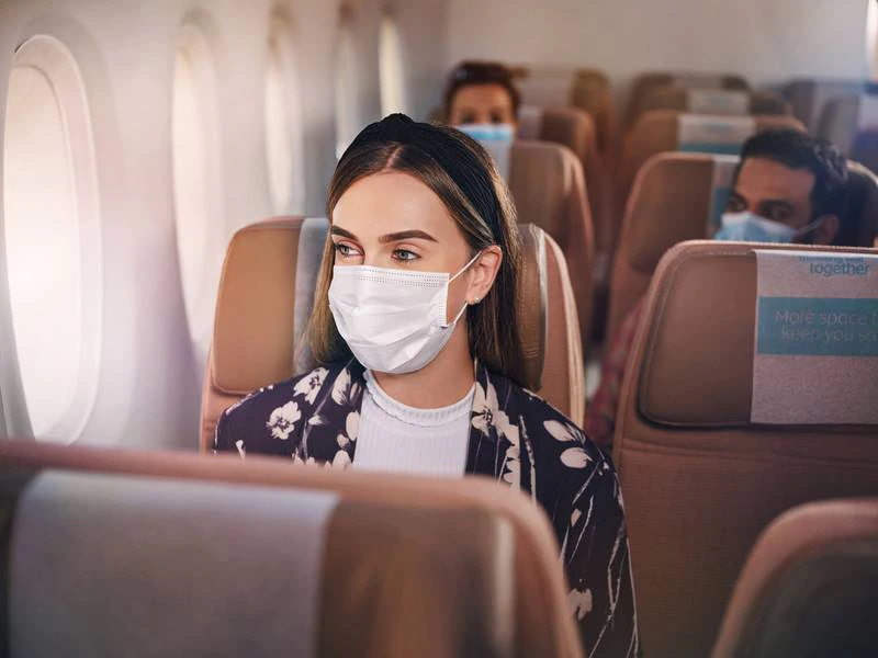 Face masks remain mandatory for travellers in the US until April