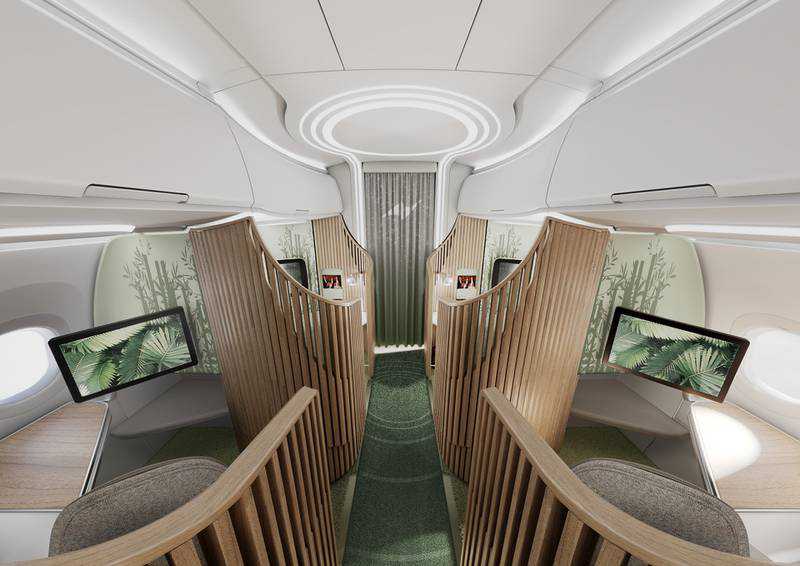 How flights of the future could feature double-decker cabins and noise-reducing headrests