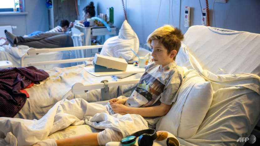 Children's hospital in Kyiv faces 'terrible' trauma of war