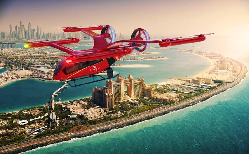 Flying taxi trips could take off soon in Dubai as Falcon and Embraer sign deal