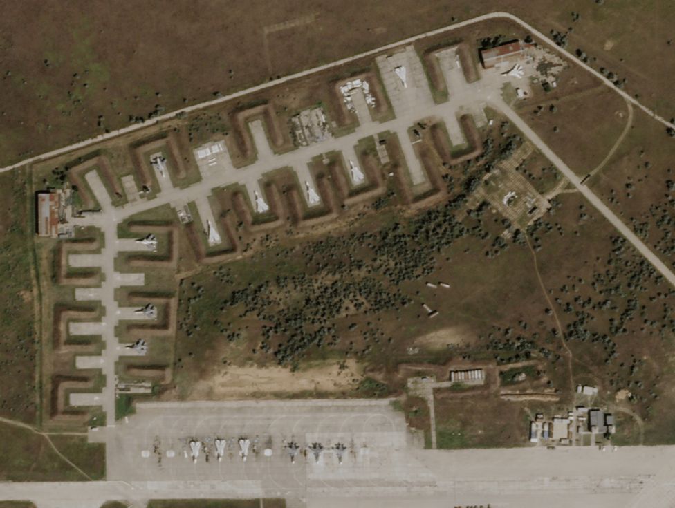 Ukraine war: Crimea airbase badly damaged, satellite images show
