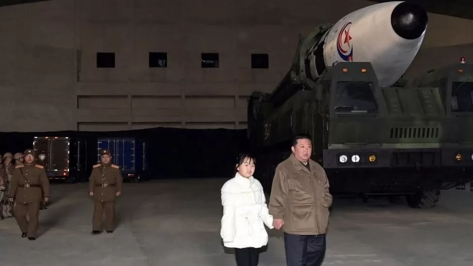 North Korea's leader Kim reveals his daughter in rare appearance