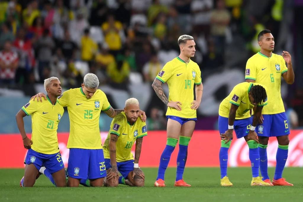 Neymar Equals Pele's Record As Brazil Crash Out