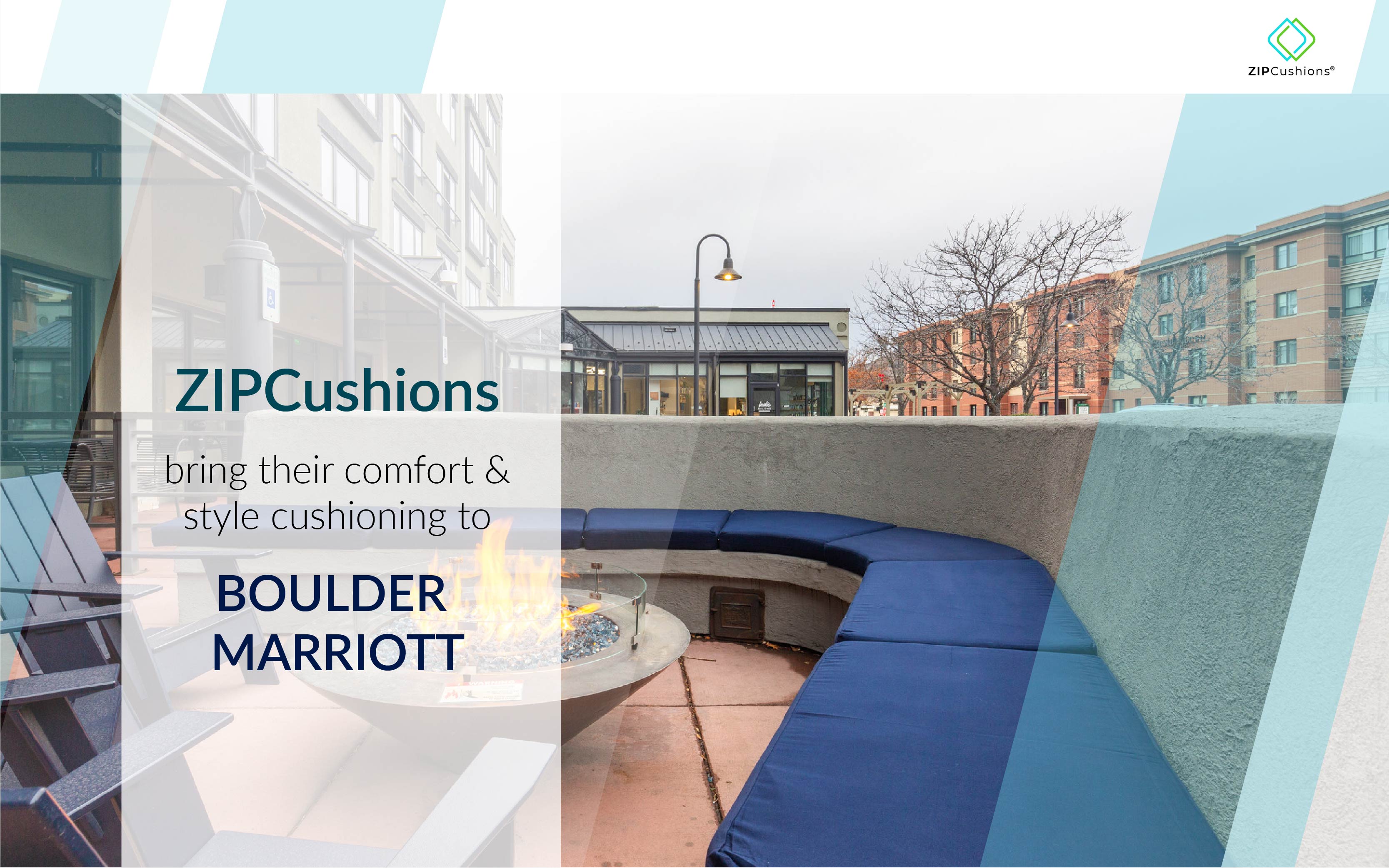 ZIPCushions bring their comfort and style cushioning to Boulder Marriott