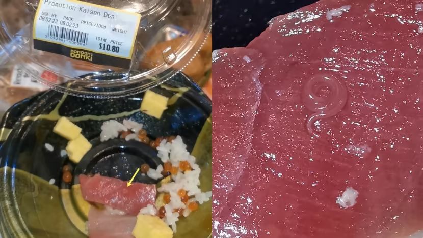 SFA says consuming raw fish can pose risks after parasitic worm found in Don Don Donki rice bowl