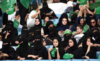 Saudi women score right to watch soccer in stadium