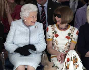 Stylish Queen Elizabeth makes 1st Fashion Week visit