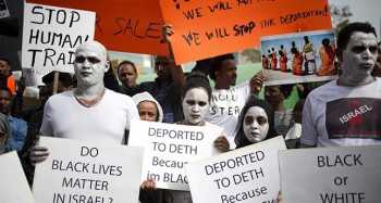 African migrants protest against Israel's plans to deport them