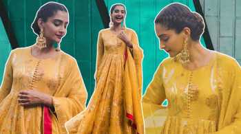 Sonam Kapoor is a breath of fresh air in this yellow kota jamdani number