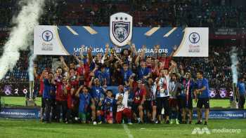 Football: Johor Darul Ta’zim celebrate fifth consecutive league win in style