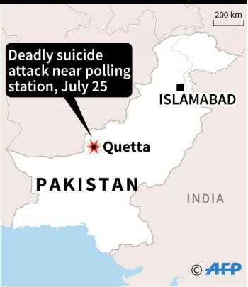 Pakistan polling station blast kills at least 28