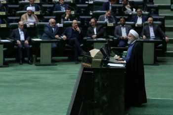 Rouhani grilled at parliament over economic woes in Iran