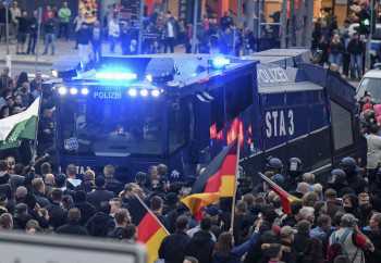 German police shut down far-right protest early
