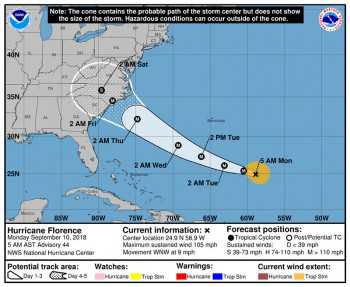 Florence to Become Major Hurricane: Cruise, Flight Updates