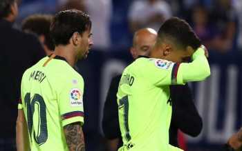 Barcelona stunned by defeat at lowly Leganes