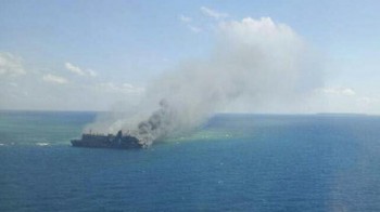 Ferry with 335 people on board catches fire in Baltic Sea: report