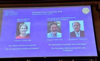 Arnold, Smith, Winter win 2018 Nobel Chemistry Prize