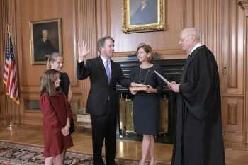 Kavanaugh sworn to high court after rancorous confirmation