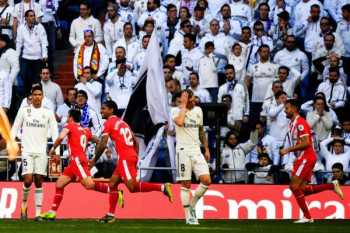 Blow for Madrid's title hopes as Girona inflict shock defeat