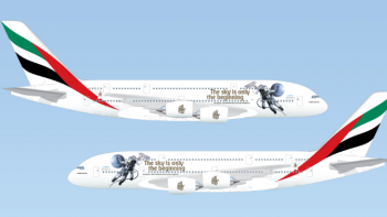 New Emirates Airbus A380 livery celebrates Hazza Al Mansouri's space mission
