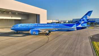 Etihad Airways reveals new Manchester City livery to mark arrival of Boeing 787-9 Dreamliner