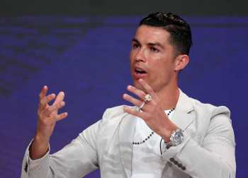 Golden handshake: Cristiano Ronaldo drips in Dh3 million of diamonds during Dubai appearance