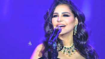 Bling bling: Emirati singer Ahlam glitters in necklace valued at Dh25 million