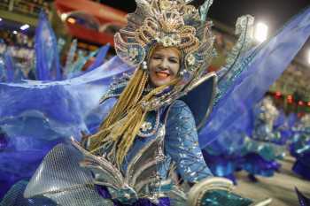 Feathers, fringing and a captivating spectrum of colours: The very best photos from Rio Carnival's opening weekend