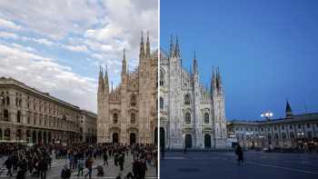 Before and after: Italy's places of interest eventually left deserted amid coronavirus lockdown